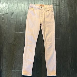 Light pink skinny jeans